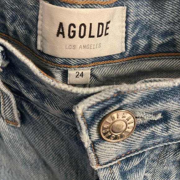 Agolde Riley High Rise Straight Crop - Picture 7 of 9